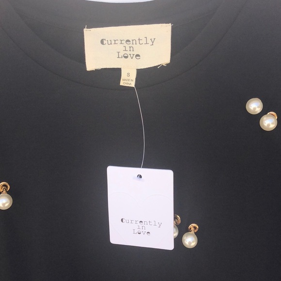 NWT Nordstrom Faux Pearl Tee - Picture 6 of 7